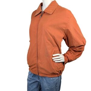 Vintage Y2K Claiborne Orange Microfibre Zip Jacket | Men's M / Women’s L-XL